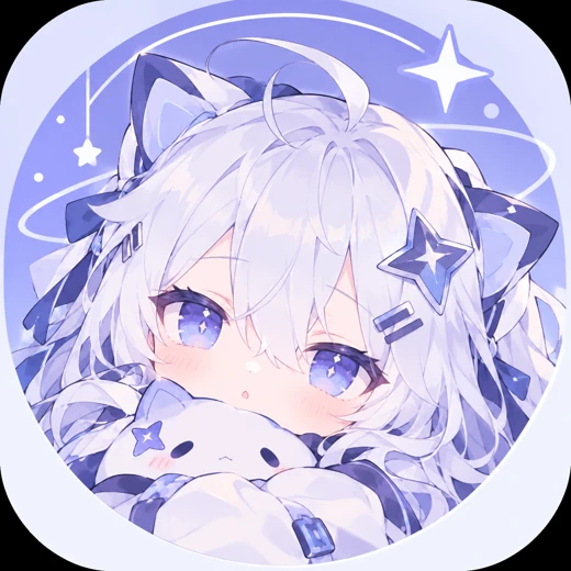 淡紫色頭髮的 Hoshi 角色